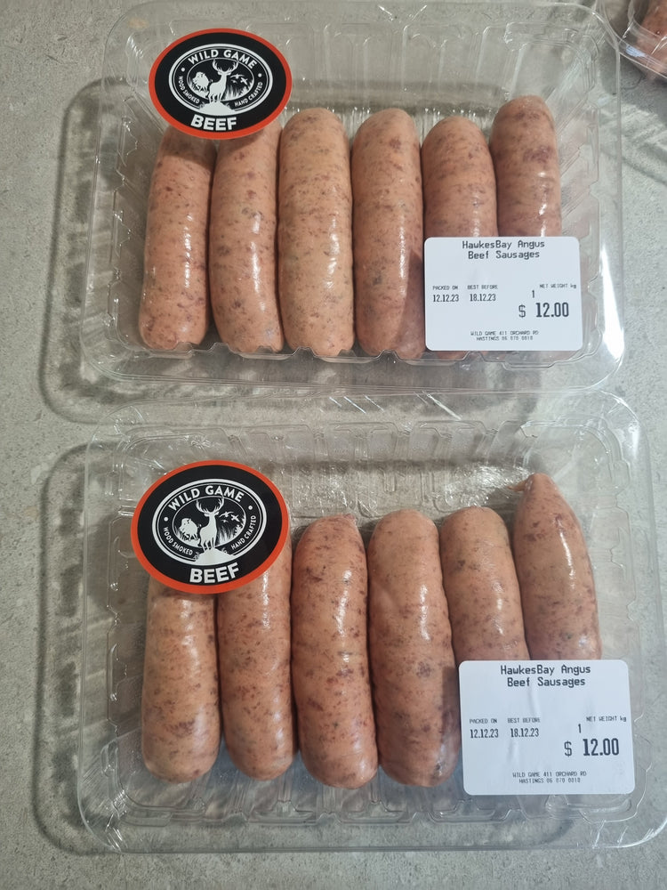 Hawkes Bay Angus Beef Sausages (6 Pack)